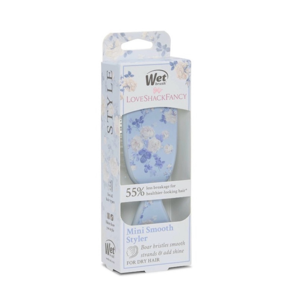 LoveShackFancy X Wet Brush Everblooming Rosettes Mini Shine Detangler Hair brush